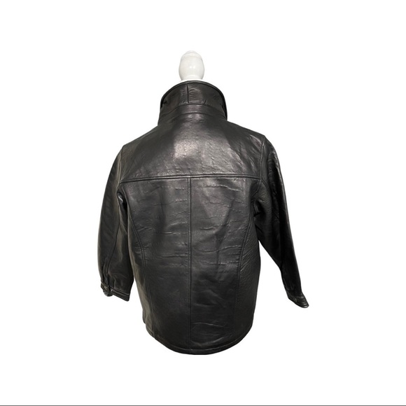 Classic Black Leather Jacket - Picture 3 of 13